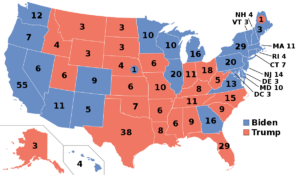 Electoral College results, 2020, from Wikimedia