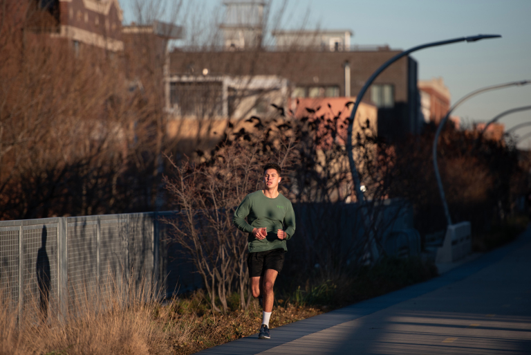 People use The Bloomingdale Trail in Logan Square on Dec. 2, 2020 by Colin Boyle/Block Club Chicago