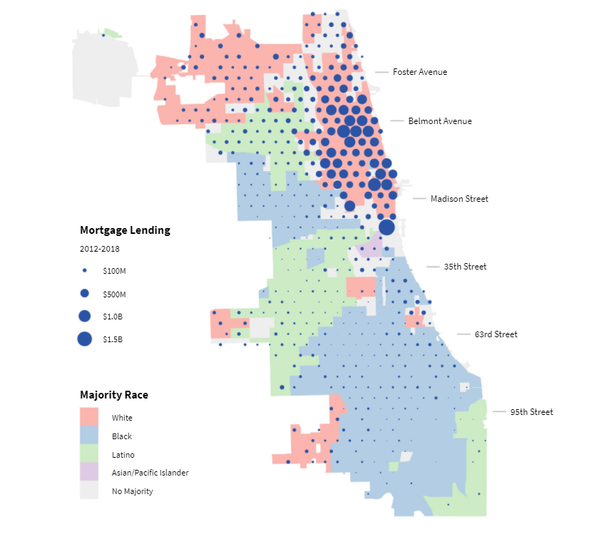 Density map of Chicago Neighborhoods