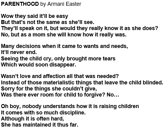 PARENTHOOD an original poem