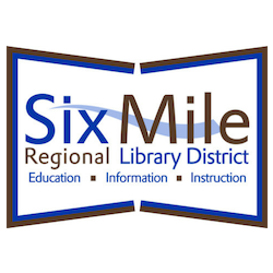 Six Mile Regional District Library log with tag line: Education Information Instruction