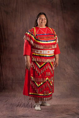Full image of Kim Sigafus in Native Regalia