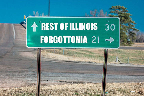 Forgottonia Highway sign