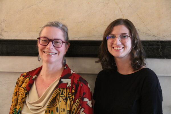 Julie Emig, executive director, McLean County Museum of History; Emily McCusker, director of youth & family education.